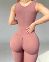 Fajas Bodysuit avec fermeture éclair à l'entrejambe, gaine sculptante, rehausseur de fesses, gaine amincissante intégrale, vêtement de compression post-chirurgical