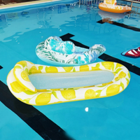 Chaise longue en maille gonflable d'été pour adulte | Jouets de fête pour la plage d'été en plein air