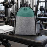 Sac à dos en toile de coton unisexe, personnalisé, imperméable, portable, décontracté, avec cordon de serrage, pour le sport