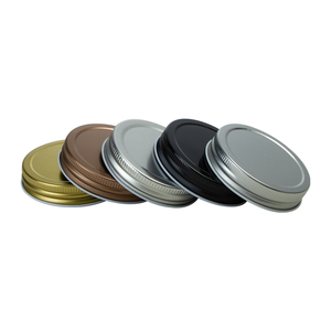 Couvercles en fer blanc de 70 mm pour bocaux Mason, noirs, argentés, dorés, cuivrés, réutilisables, à ouverture standard, étanches, pour mise en conserve - Product Image 1