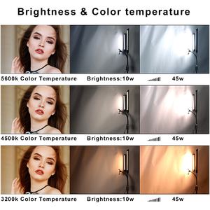 Lampe Led professionnelle à Double bras, nouveauté, éclairage de Photo, lampe de maquillage, diffusion en direct, <span class=keywords><strong>Studio</strong></span> - Product Image 6