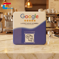 Plaque NFC étanche 100 mm x 100 mm, étiquette NFC en époxy, cartes de commentaires Google NFC