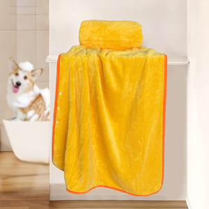 Serviette pour chien 2024, microfibre, séchage rapide, serviette de bain pour animaux de compagnie, absorption rapide de l'eau, peignoir pour chien et chat - Product Image 2