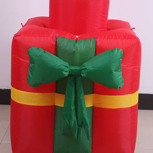 Горячая Распродажа 1,2 м вращающийся дымоход Санта Надувное Рождественское украшение для отеля - Product Image 6