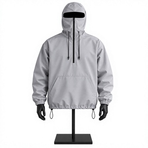 Veste à capuche coupe-vent pour homme, demi-zip, imperméable, pour l'extérieur, personnalisable OEM ODM - Product Image 1