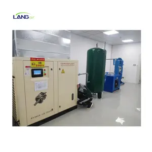 Langair automatico elettrico silenzioso senza olio vite tipo 7.5kw 15kw 22kw 37kw 75kw compressore d'aria 8bar 10bar 13bar