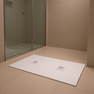 Receveur de douche Serenity rectangulaire beige 100 x 120 cm - Product Image 3