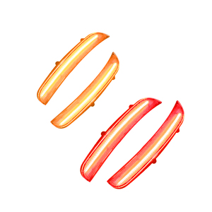 Frente del coche/trasero parachoques trasero lado marcador luz para Dodge Charger 2015-2018/luz de estacionamiento reemplazar OEM Sidemarker lámparas Aber - Product Image 1