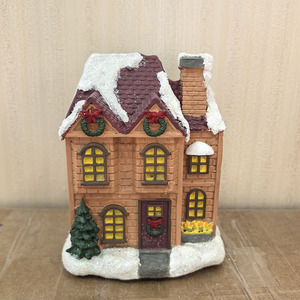 2025 Handmade 3D Traditional <strong>House</strong> with Snow Matte Finish <strong>Custom</strong> <strong>Resin</strong> <strong>Village</strong> <strong>Christmas</strong> Ornament Home Decor - Product Image 1