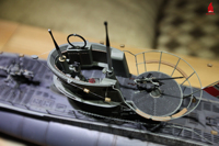 Modèles réduits de sous-marin allemand de type VIIC ARKMODEL à l'échelle 1:48, kit de modélisme en plastique, version radiocommandée et statique