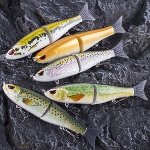 <span class=keywords><strong>Leurre</strong></span> de pêche bionique Pengle 18cm 62g en acier inoxydable à deux sections avec queue souple en forme de S pour la pêche à la truite en ruisseau et en mer - Product Image 5