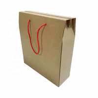 Boîtes en papier ondulé en relief pour fruits, riz, cerises, oeufs, ampoule LED emballage avec poignée en corde drap de lit boîte dossier