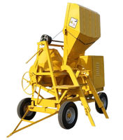 Bétonnière diesel 510L avec chargeur, capacité de mélange 350L, machine à béton
