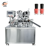 Machine de remplissage et de bouchage automatique de haute qualité HONGYUE pour vernis à ongles, gel, colle, liquides cosmétiques et produits de beauté.