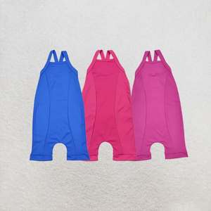 Vente en gros Ibear Combinaisons de sport respirantes pour bébés filles, bleues, pour l'été, en polyester/coton - Product Image 1