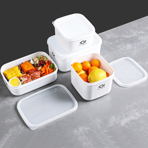 Food <b>Storage</b> Containers Rectangle Clip On Lid For Refrigerator <b>Microwave</b> Use - Product Image 4