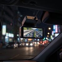 Caméra de tableau de bord WiFi 4K Ultra HD à double objectif avec écran IPS de 3,69 pouces, vision nocturne et capteur G pour utilisation universelle en voiture