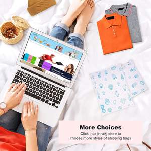 Bolsas de Envío Impermeables Biodegradables de Poli para Ropa, Bolsas de Correo Autosellables con Diseño de Cactus - Rosa para Pequeñas Empresas - Product Image 6