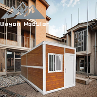 Maison conteneur pliable de conception capsule spatiale pour un déploiement rapide de bureaux sur site