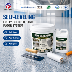 Enduit de nivellement autolissant pour sols en béton, séchage rapide, pour entrepôts, usines industrielles, rénovation de garages, sous-couche de nivellement - Product Image 1