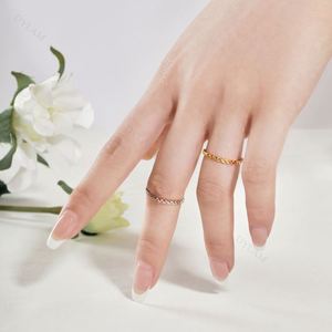 Dylam Fashion Women Fine Jewelry S925 <b>Silver</b> 18K Gold Plated Diamond Chain Heart Minimalist <b>Adjustable</b> 5A CZ Cubic Zirconia <b>Ring</b> - Product Image 3