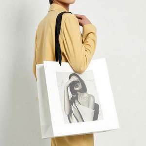 High-end Luxury Premium Thickened Durable Fashion Shopping <b>Paper</b> Bag Large Size Gift Shoulder Eco Customized Logo Bag - Product Image 3