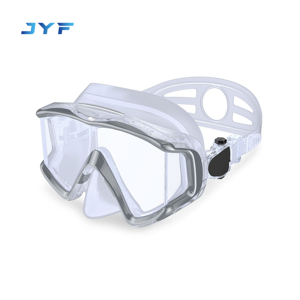 Maschera Subacquea per Adulti di Alta Qualità Marca JYF, Design a Tre Specchi, Maschera in Silicone per Immersioni Marine, Occhiali <span class=keywords><strong>da</strong></span> Immersione in Vetro - Product Image 6