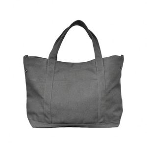 Sac fourre-tout en toile de coton écologique de 16 oz avec fermeture à bouton, grande capacité, sac de shopping, couleur unie, sac à bandoulière pour l'extérieur - Product Image 6
