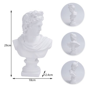 Redeco Nghệ Thuật Độc Đáo Bức Tượng <span class=keywords><strong>David</strong></span> Đơn Giản Hình Điêu Khắc Nhựa Trắng Nghệ Thuật Con Người Cơ Thể Bust Bức Tượng Cho Quà Tặng Trang Trí Nội Thất - Product Image 2