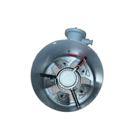 Ventilateur axial de refroidissement antidéflagrant électrique 160 IP55 à roulement à billes OEM ODM 380V en acier au carbone pour montage sur conduit