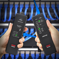Rastreador de Cables y Localizador de Líneas de Red Electrónico Digital Multifuncional FWT8X con Probador PoE, Pantalla LCD y 6 Meses de Garantía