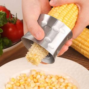 304 Stainless Steel Manual Cob Remover Convenient <b>Kitchen</b> <b>Gadget</b> for Peeling Corn Vegetable Stripper - Product Image 1