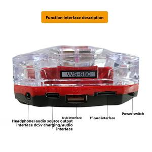نظام إضاءة وصوت لنموذج سيارة رياضية مع مكبر صوت ستيريو LED مبهر وسماعة بلوتوث للسيارة - Product Image 6