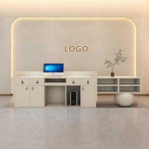 Mesa de oficina LUX, mostrador de recepción de lujo, mostrador de recepción moderno para salón de belleza - Product Image 4