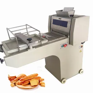 Máquina formadora de torradas de pão, moldadora automática para pão e baguette de 380 mm