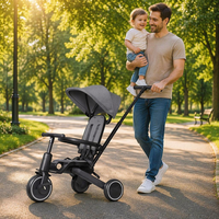 Tricycle pour tout-petits personnalisé OEM, léger, certifié CE, poussette bébé T8, tricycle pour enfants, vélo 8 en 1, facile à assembler