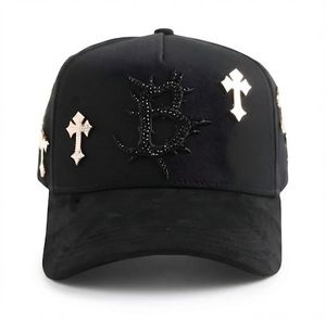 قبعة دارك نيبولا إل بارباس عالية الجودة من المصمم، قبعة بيسبول رياضية واسعة الحافة من الجلد المدبوغ، قبعات إل بارباس مطرزة - Product Image 2