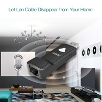Carte Wifi USB 300 Mbps Adaptateur Lan Sans Fil Dongle Wifi Extenseur TV Ethernet vers Wifi Adaptateur RJ45 pour PC Imprimante iptv