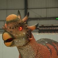 Costume de dinosaure animatronique interactif taille adulte pour usage intérieur/extérieur, idéal pour les centres commerciaux et les parcs d'aventure