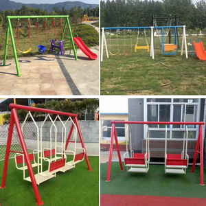 Tùy Chỉnh Vườn Đu Đặt Đôi Duy Nhất Người Patio Đu Ngoài Trời Nhựa Trượt Cho Trẻ Em Của Nhà Chơi Thiết Bị Giải Trí - Product Image 3