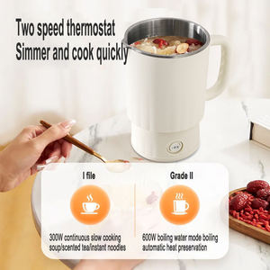 <span class=keywords><strong>Calentador</strong></span> <span class=keywords><strong>de</strong></span> agua <span class=keywords><strong>de</strong></span> tetera portátil 0.8L 600W 110/220V Hervidor eléctrico plegable para viaje Hogar Tetera Hervidor <span class=keywords><strong>de</strong></span> agua - Product Image 5