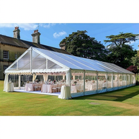 Galaxy Transparent Clear Span 40X60 Tente de mariage en verre transparent Top Structure robuste Chapiteau Event Party Wedding Tent