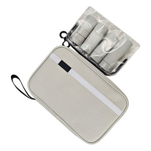 Bolsa de cosméticos de color claro, <span class=keywords><strong>neceser</strong></span> portátil personalizado, gran oferta, bolsa de maquillaje <span class=keywords><strong>con</strong></span> botella de cosméticos - Product Image 3