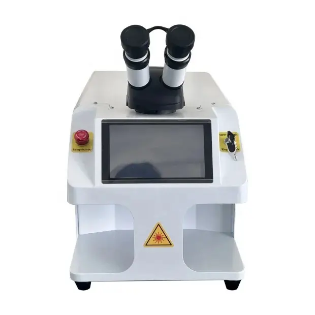 Microscope professionnel Rayfine 100W YAG Jewelry machine de soudage laser conçue pour les bijoux.