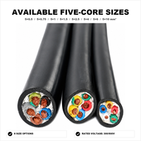 Câble de commande flexible 5 conducteurs 5x0,5mm² H05VV-F RVV en cuivre souple isolé et gainé PVC 300/500V pour câblage d'équipements intérieurs