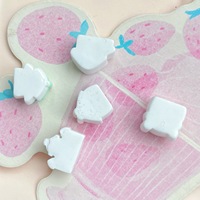 Accessoires pour coque de téléphone et pince à cheveux en résine écologique faits à la main, thème Noël, crème, gel, dessin animé, château, maison pastorale, couleurs vives, modèle unique