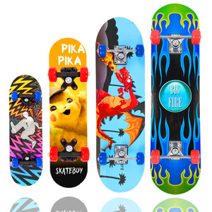 Hyzk Kids Double Kickboard 1.2m Aluminum Alloy Lightweight <b>Skateboard</b> For 3-5 Years Children With 18 Wheel Size HZ01 - Product Image 2