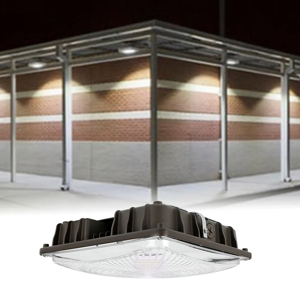 Station-service Auvent Essence Led Lumière Etl Listé Ip66 Étanche Encastré Led Auvent Lumière