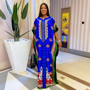 Neues Lässiges Loses Bedrucktes Heißes Diamant-Nigerianisches Mode-Design Elegantes Afrikanisches Damen-Langkleid - Product Image 2