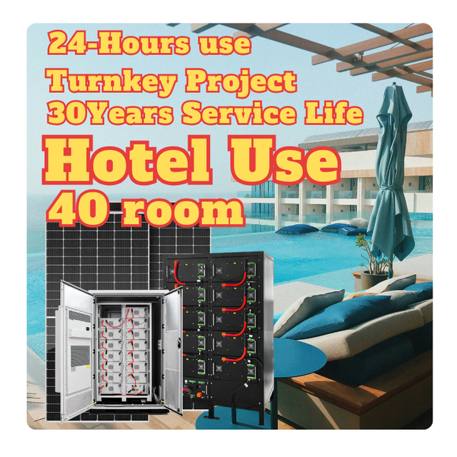 Hotel Use off Grid Solar Power System with Lithium Battery 50kw Solar Kit Home Power for Farm 100kw on Grid Solar System